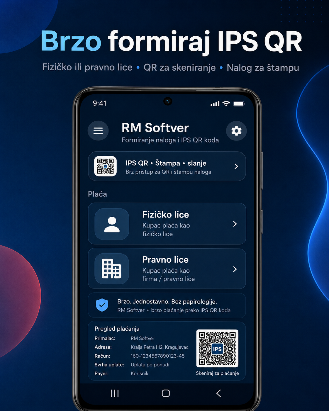Brzo formiraj IPS QR